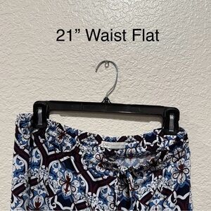 CATO Fashions Multi Print Boho Drawstring Pants- Plus Size 2X